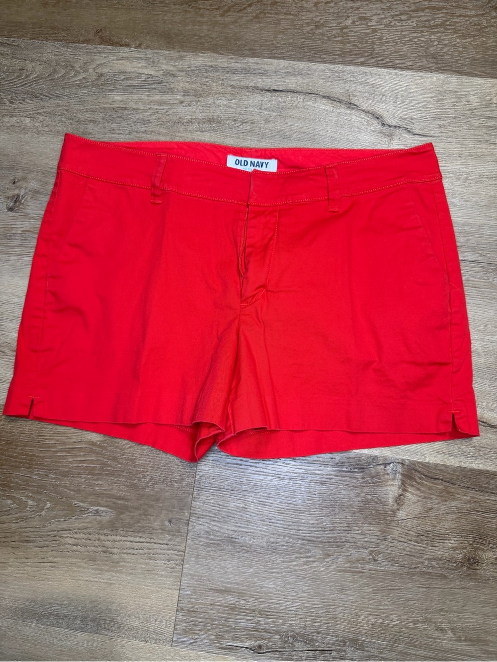 Old Navy Bright Red Women's Chino Bermuda Shorts